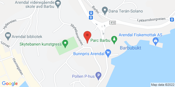 Kart som viser hvor arrangementet foregår