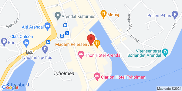 Map displaying event location