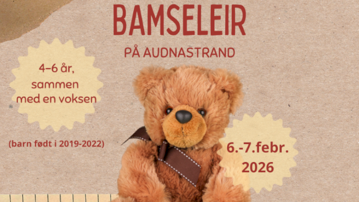 Bamseleir Audnastrand 6.-7. februar 2026