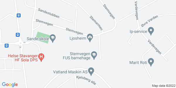 Map displaying event location