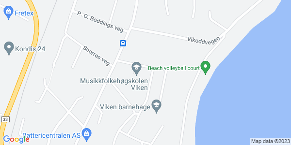 Map displaying event location