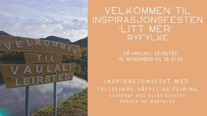 Inspirasjonsfesten "Litt MER" Ryfylke 2025