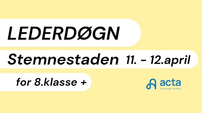 Lederdøgn Stemnestaden 2026