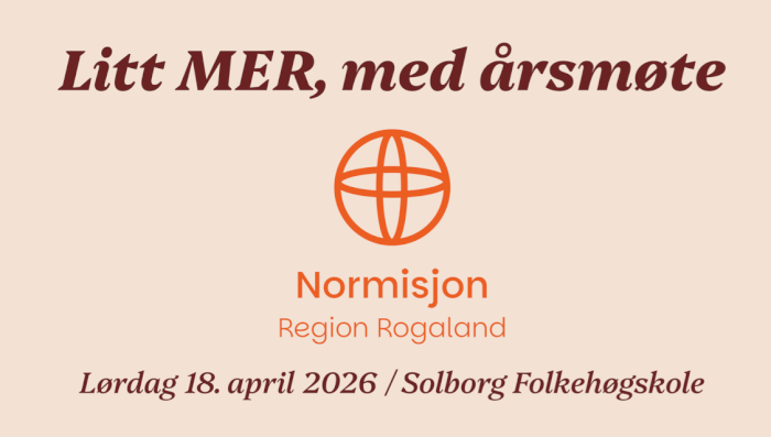 Litt MER med årsmøte i Normisjon region Rogaland 2026