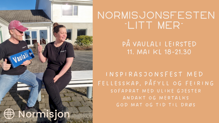 Normisjonsfesten "Litt MER" på Vaulali 2026
