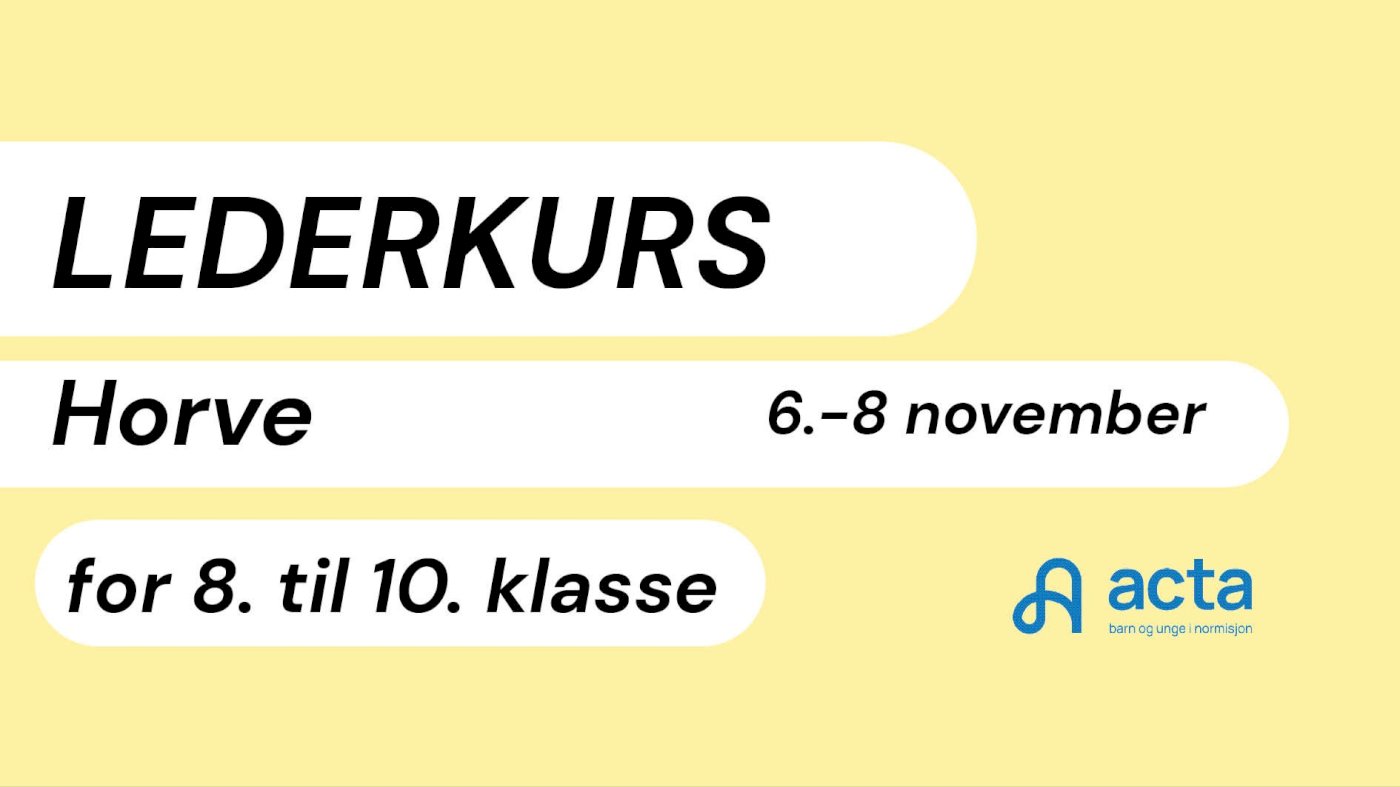Lederkurs 1  (8.-10. klasse) 2026