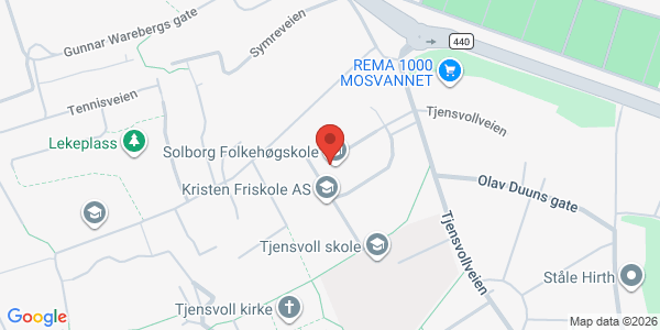 Kart som viser hvor arrangementet foregår