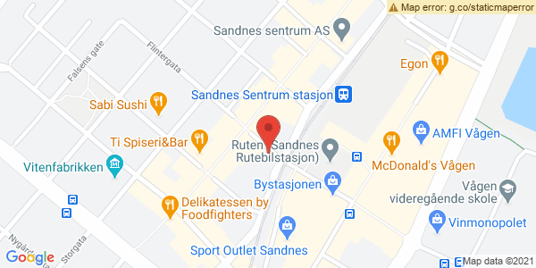 Map displaying event location