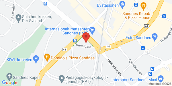 Map displaying event location