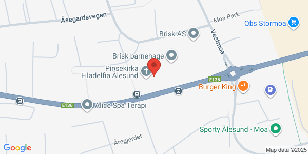 Map displaying event location