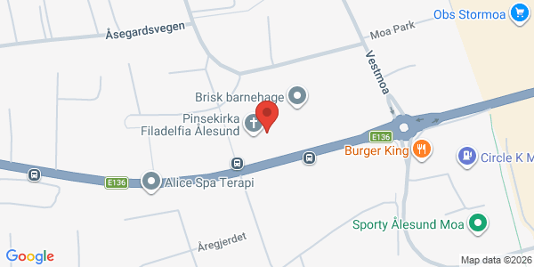 Kart som viser hvor arrangementet foregår
