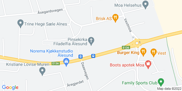 Map displaying event location