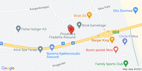 Map displaying event location
