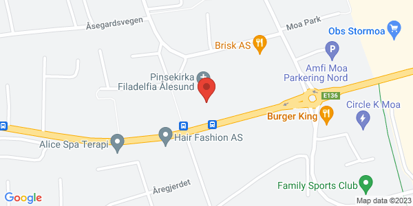 Map displaying event location