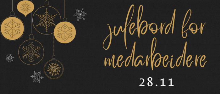 Julebord for medarbeidere i Pinsekirka