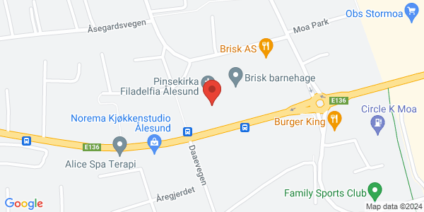 Map displaying event location