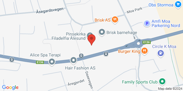 Map displaying event location