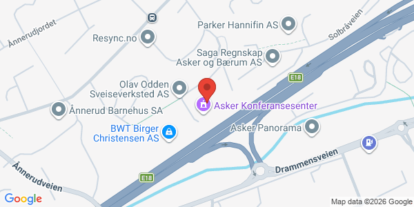 Kart som viser hvor arrangementet foregår