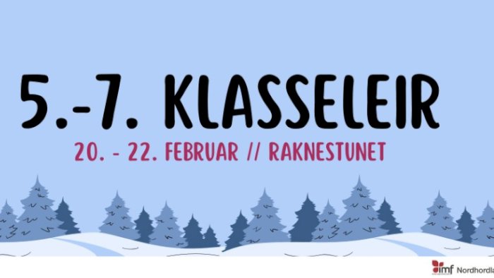 5.-7.klasseleir 20.-22.februar 2026