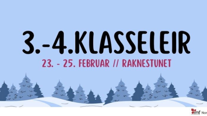 3.-4.klasseleir 23.-25.februar 2026