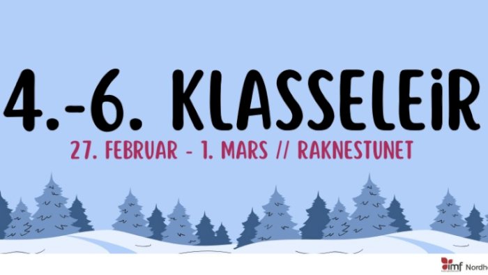 4.-6.klasseleir 27.februar - 1.mars 2026