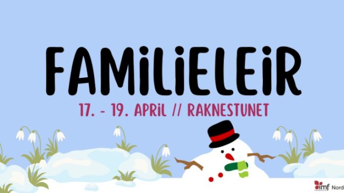 Familieleir  17.-19.april 2026