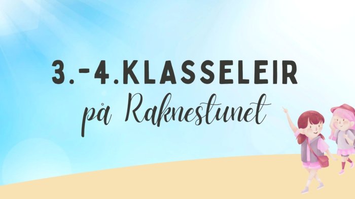 3.-4.klasseleir 19.-21.juni 2026