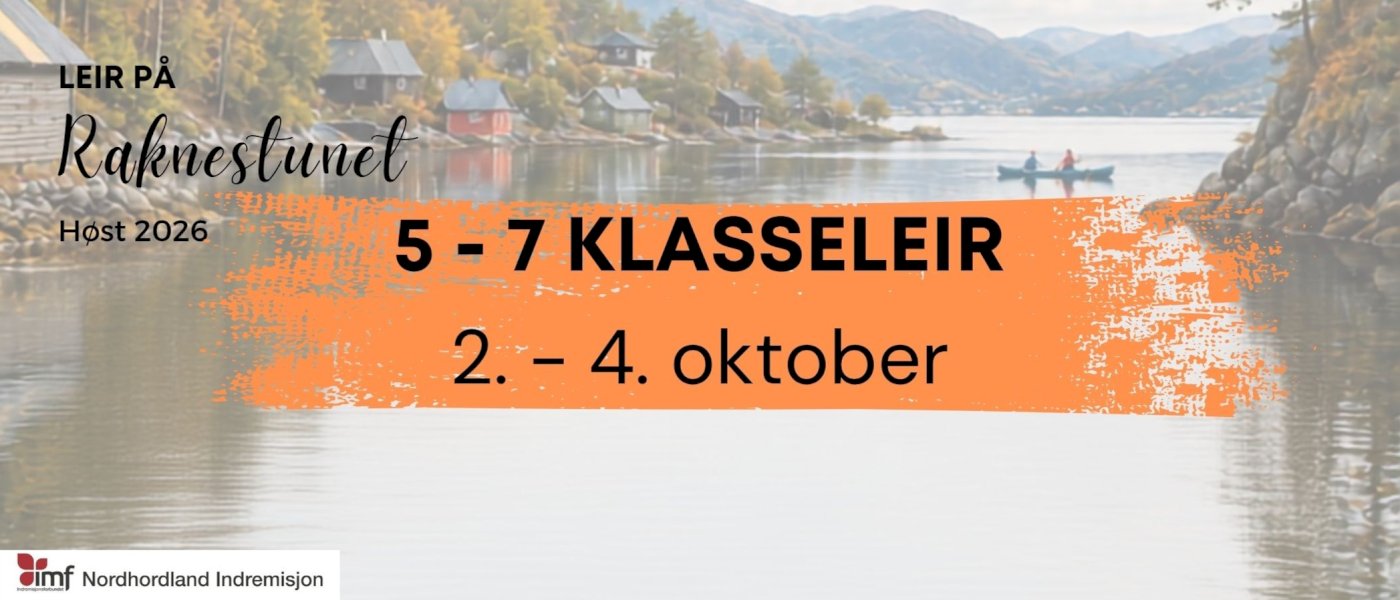 5.-7.klasseleir 2.-4.oktober 2026