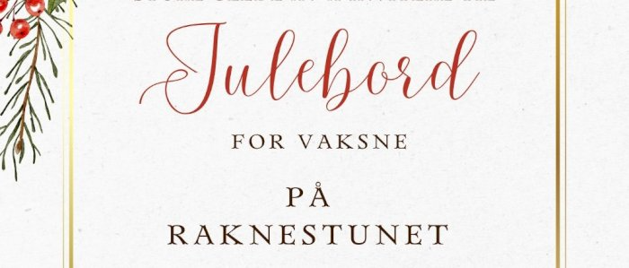 Julebord Raknestunet 2026
