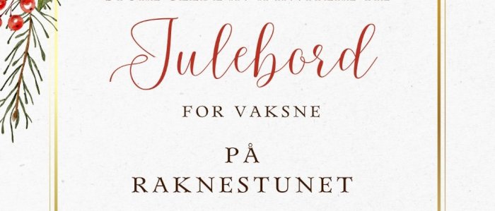 Julebord Raknestunet 2024