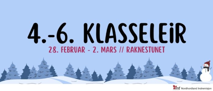 4.-6.klasseleir 28.febr. - 2.mars 2025