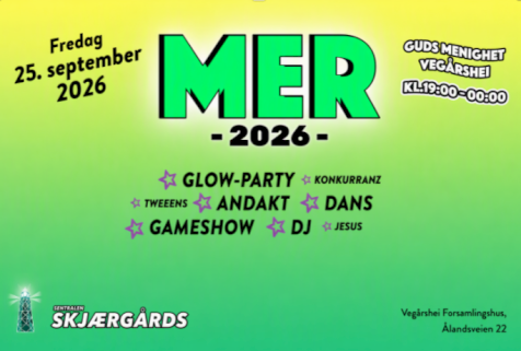 MER Festival Vegårshei 25. september 2026