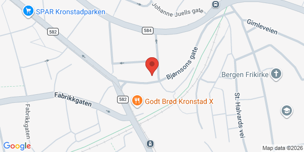 Kart som viser hvor arrangementet foregår