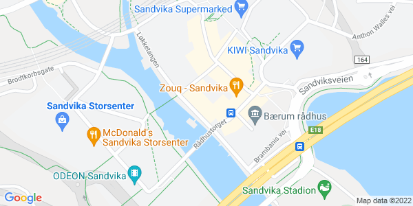 Map displaying event location