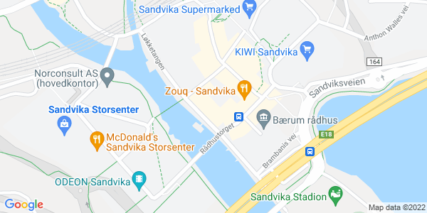 Map displaying event location