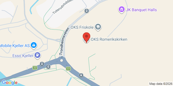 Kart som viser hvor arrangementet foregår