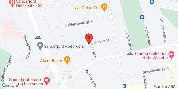 Map displaying event location