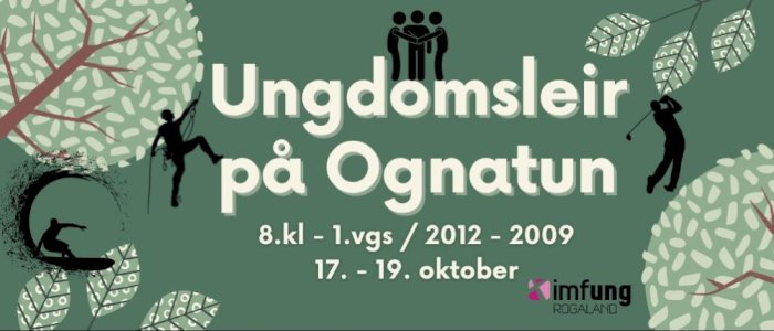 Ungdomsleir 17. - 19. oktober 2025