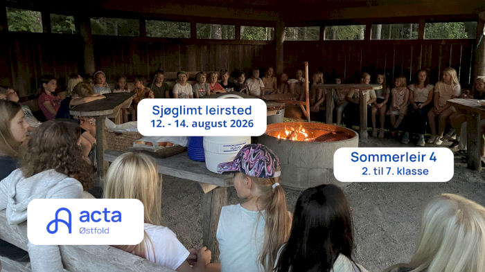 Sommerleir 4 på Sjøglimt - 2026 for 2. - 7. klasse