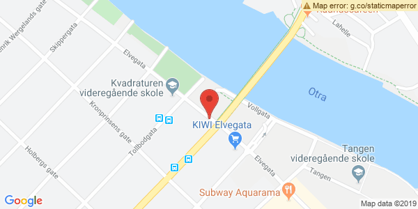Kart som viser hvor arrangementet foregår