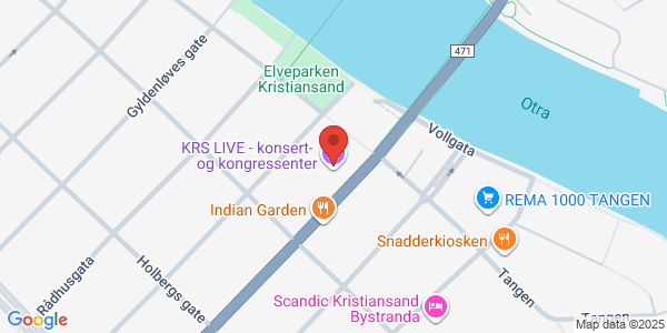 Map displaying event location