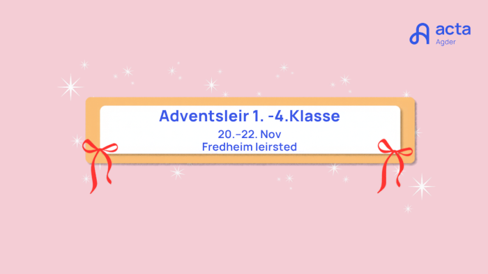 Acta Adventsleir 1.-4.klasse, Fredheim leirsted