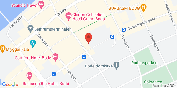 Kart som viser hvor arrangementet foregår