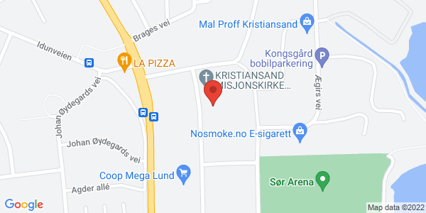 Map displaying event location