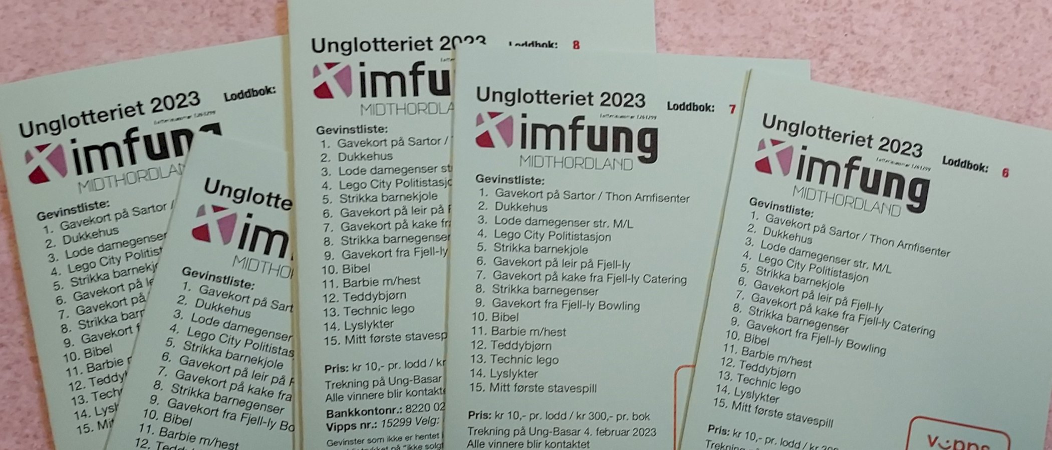 Ung-Basar 2023 - Kjøp lodd i Unglotteriet 2023
