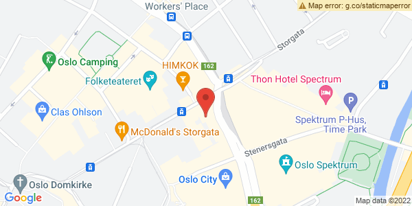 Map displaying event location