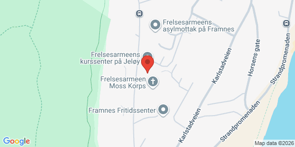 Kart som viser hvor arrangementet foregår