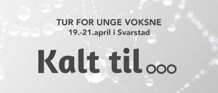 Tur for unge voksne!