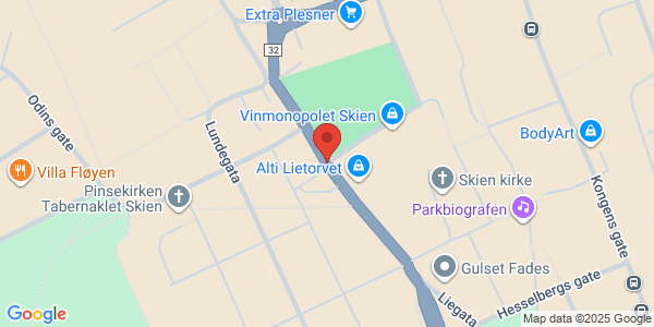 Map displaying event location