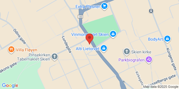 Map displaying event location